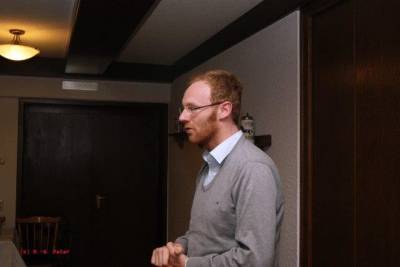 Seb. Michelswirth bei der Begrung der Teilnehmer.