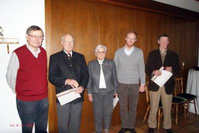 Die anwesenden Jubilare.