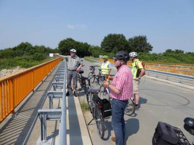 erster Stop an der Anneliese Brcke Bergstrasse