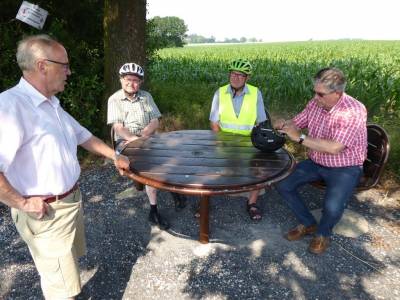 kurze Pause mit Erluterungen zum Dreilndereck
