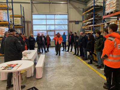 Begrung der zahlreichen Besucher